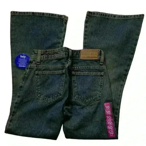Limited Too Authentic Denim Jeans Junior Size 10 Regular Fit Flared Leg Blue - Picture 6 of 11